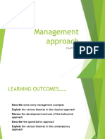 Topic 2 - Management Approach