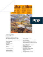 Revista Analisis Politico No. 35. Mary Roldan. Violencia Colonizacion y La Geografia de La Difrencia Cultural en Colombia 1998