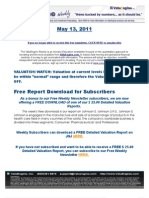ValuEngine Weekly Newsletter May 13, 2011