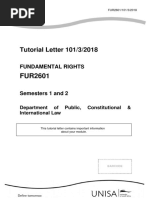 Tutorial Letter 101/3/2018: Fundamental Rights