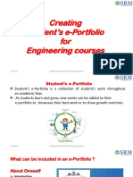 ECE SRMIST KTR Portfolio Creation Guidelines