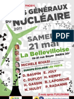 Programme des Etats généraux du nucléaire le 21 mai 2011