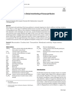 Biochemical Markers For Clinical Monitoring of Tissue Perfusion