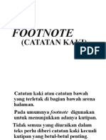 Footnote (Catatan Kaki)