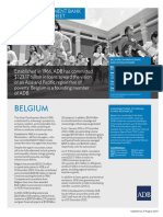 Belgium: Asian Development Bank Member Fact Sheet