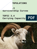 3.3 Survivorship Curves & 3.4 Carrying Capacity