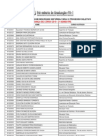 Candidatos aprovados para mudança de curso