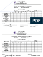 Tracking On Printing Learning Resources Grade: 9 SECTION: Mendeleev Quarter: First