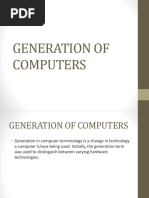 Module 3 - GENERATION OF COMPUTERS