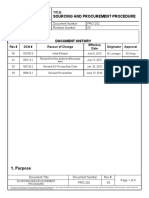 PRO-202-03 Sourcing and Procurement Procedure