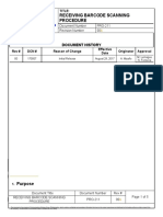 PRO-211-00 Receiving Barcode Scanning Procedure