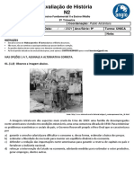 Avaliação de História sobre a Crise de 1929 e ascensão de Hitler