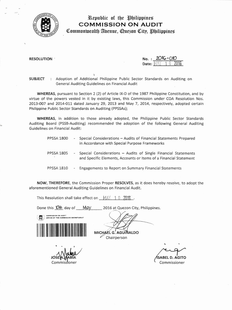 Republic of Toe 1bitippine5 Commission On Audit Como-0Watt') Abenue ...