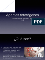 Agentes teratógenos: causas y periodos de susceptibilidad