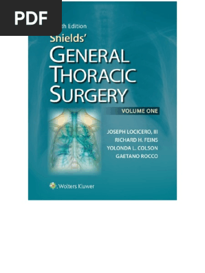 Shield's General Thoracic Surgery | PDF | Cardiothoracic Surgery