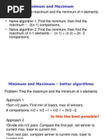 Minimum and Maximum