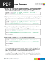 Python Encrypted Messages: Input Input