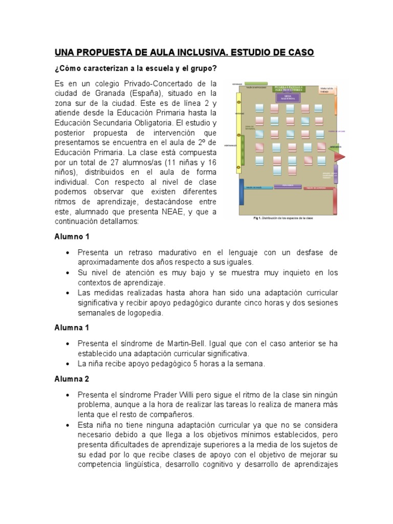 Una Propuesta de Aula Inclusiva | PDF | Salón de clases | Evaluación