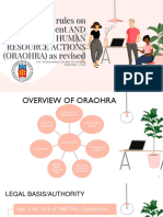 Omnibus rules on appointment and human resource actions (ORAOHRA) overview