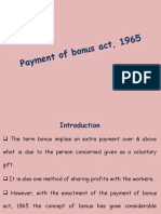 Payment of Bonus Act