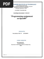 Programming Assignment: On Openmp