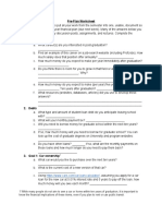 INTR01108 - Assignment 5-1 - Part 1 - Pre-Planning Worksheet