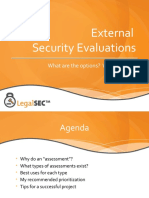 External Security Evaluations: What Are The Options? Which Is Best? #Legalsec