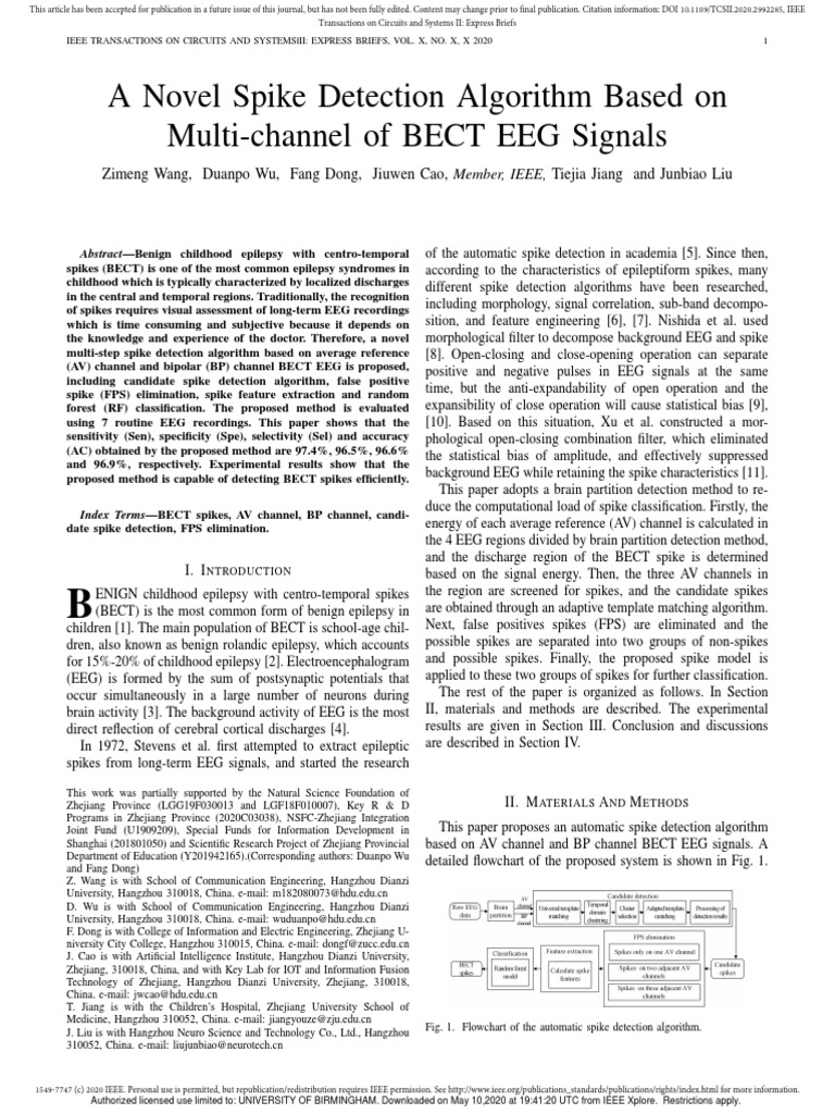 Multi-Channel BECT EEG Spike Detection | PDF | Electroencephalography ...