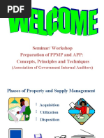 Seminar/ Workshop Preparation of PPMP and APP: Concepts, Principles and Techniques