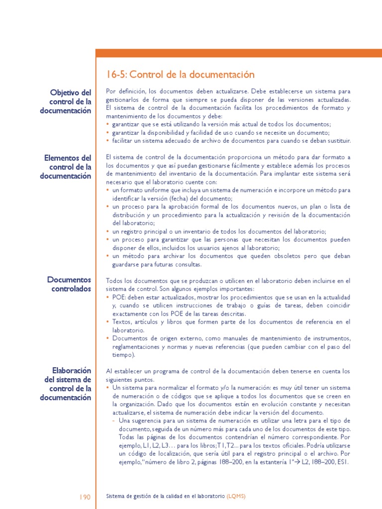 Control de Documentación en Laboratorios | PDF | Laboratorios | Gestión ...