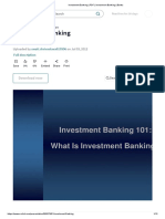 Investment Banking - PDF - Investment Banking - Banks
