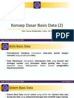 Pertemuan 2 - Konsep Dasar Basis Data