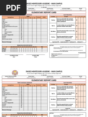 REPORT CARD
