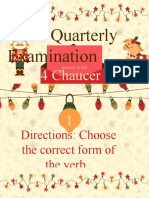 2 Quarterly Examination: Grade 4 Chaucer