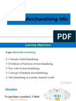 Retail Session 9 Merchandising Mix