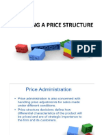Developing A Price Structure