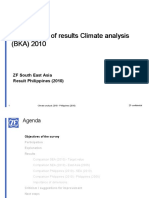 Presentation of Results Climate Analysis (BKA) 2010 Presentation of Results Climate Analysis (BKA) 2010