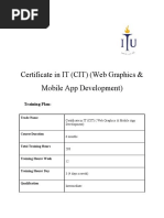 Certificate in IT (CIT) (Web Graphics & Mobile App Development)