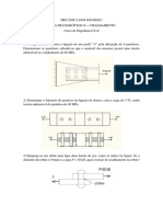 Mecânica dos Sólidos I Lista de Exercícios de Cisalhamento