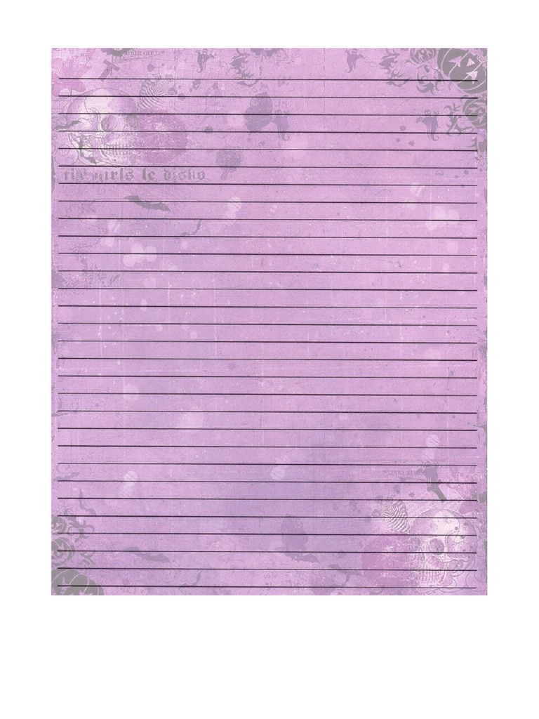 Colored Lined Paper PDF