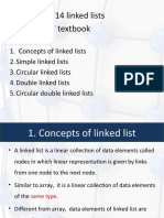 Lectures 13-14 Linked Lists Chapter 6 of Textbook