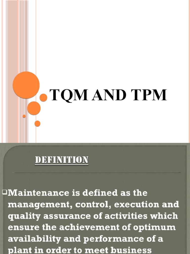 2.6 TQM and TPM PDF