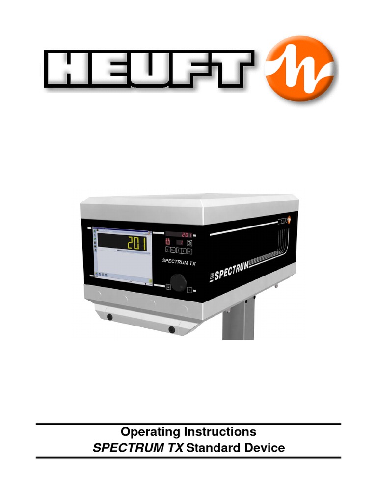 SPECTRUM TX Standard Device: Operating Instructions | PDF | Touchscreen ...