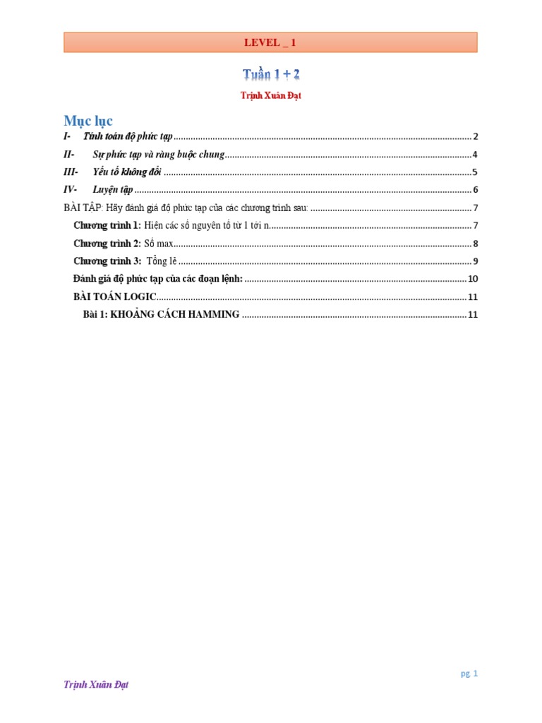 Level 1 T1 | PDF