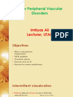 PT For Peripheral Vascular Disorders: Imtiyaz Ali Lecturer, UTAR