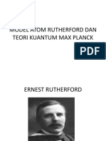 Model Atom Rutherford Dan Teori Kuantum Max Planck