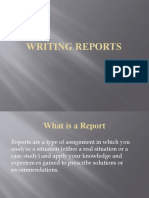 Writing Business Reports