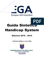 Guida Sintetica EGA Handicap System - ITA - 2019