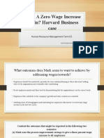 Case: A Zero Wage Increase Again? Harvard Business Case: Human Resource Management-Term 03