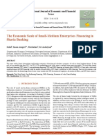 The Economic Scale of Small-Medium Enterprises Financing in Sharia Banking
